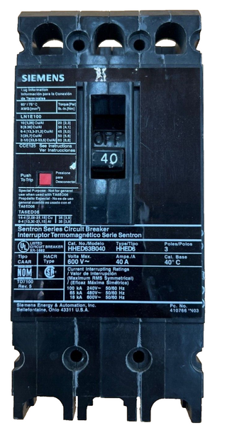 Siemens HHED63B040 Used