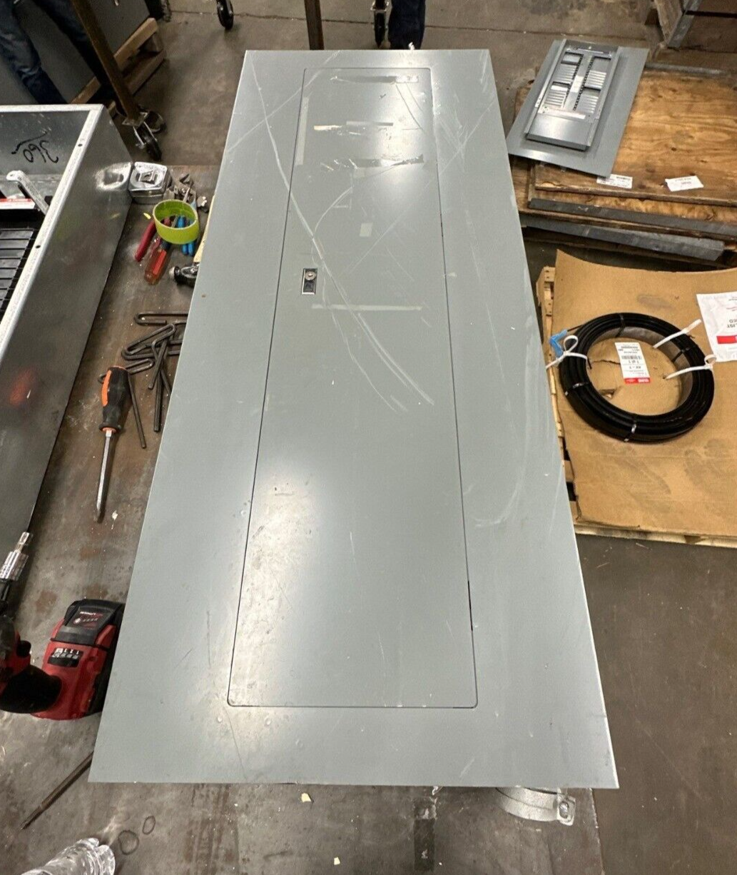 Square D NQOD Panelboard 225A 208/120V 3PH 4W MCB Panel 42 Circuit Indoor Encl P351 Used