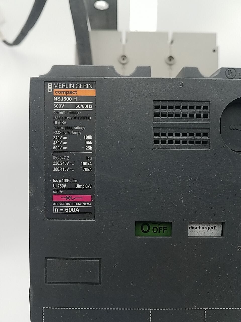 Merlin Gerin NSJ600H Used