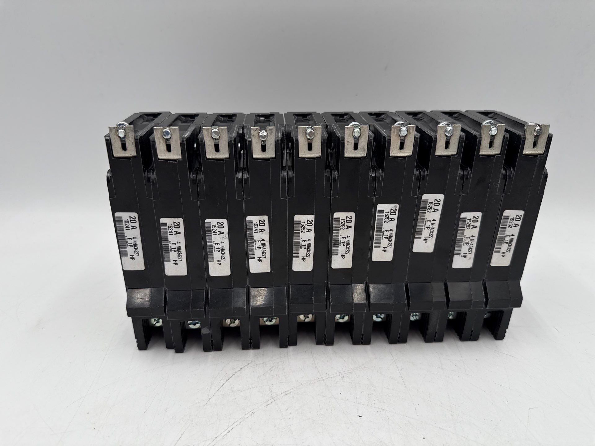 10PC Square D EJB14020 Circuit Breaker 20A 1P 277V 1PH EJB 20 Amp Bolt On Used