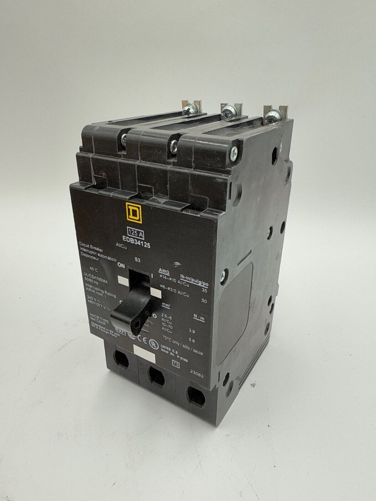 Square D EDB34125 New