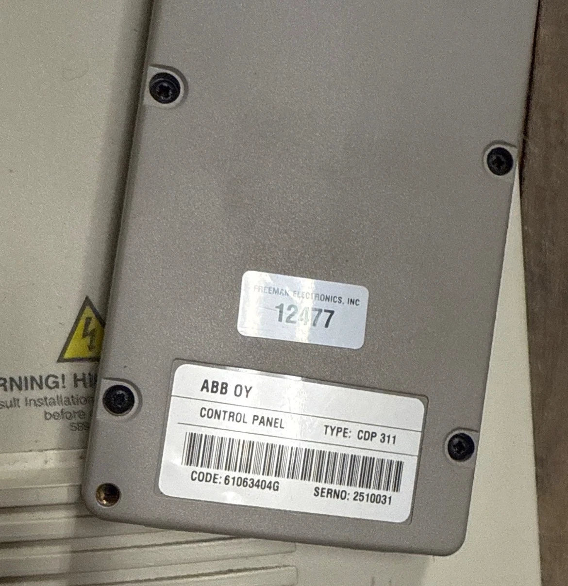 ABB ACS601-0006-4-000B1200800 Variable Freq Drive 5HP 380-500VAC 3PH 48-63Hz Used