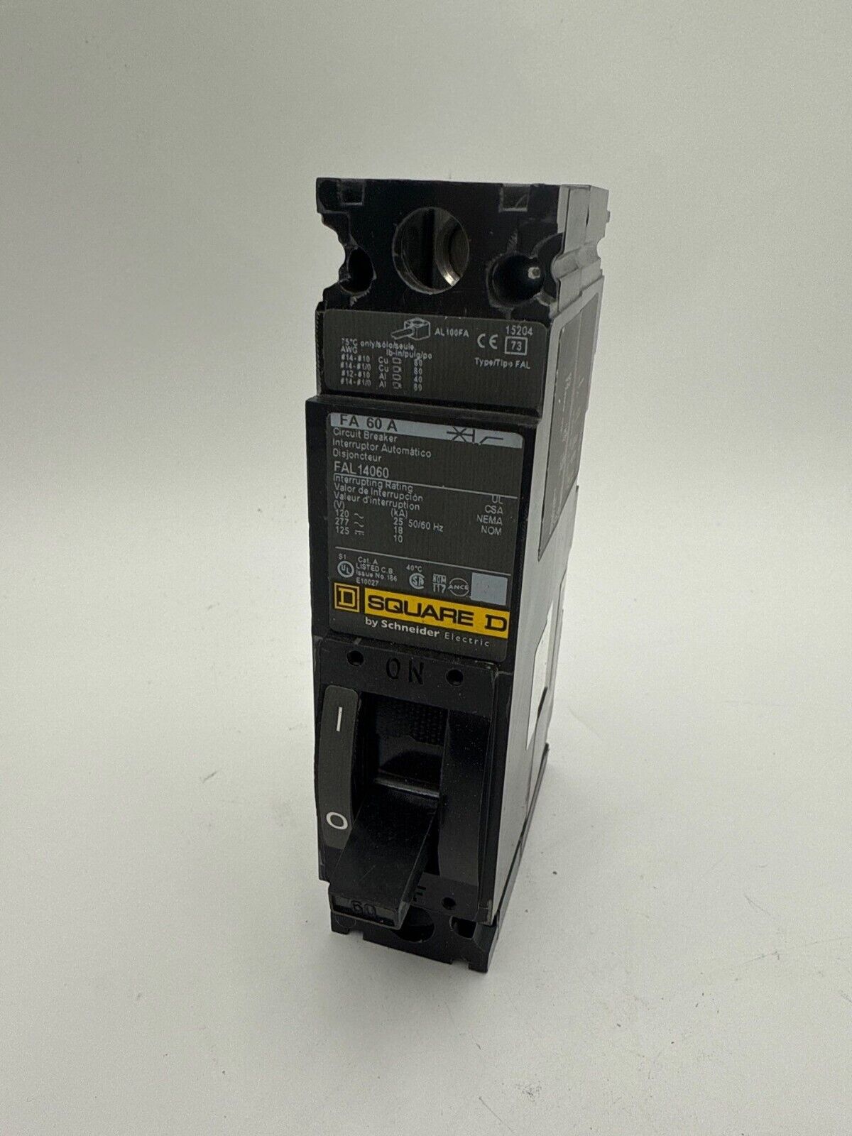 Square D FAL14060 Used