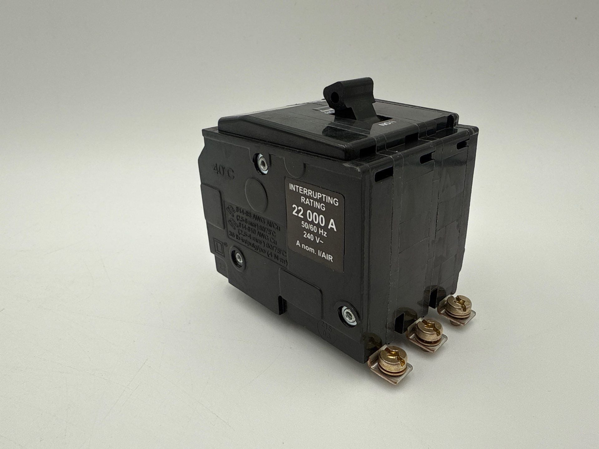 Square D QOB330VH Circuit Breaker 30A 3P 240V 22kA 30 Amp 3 Pole Bolt On New