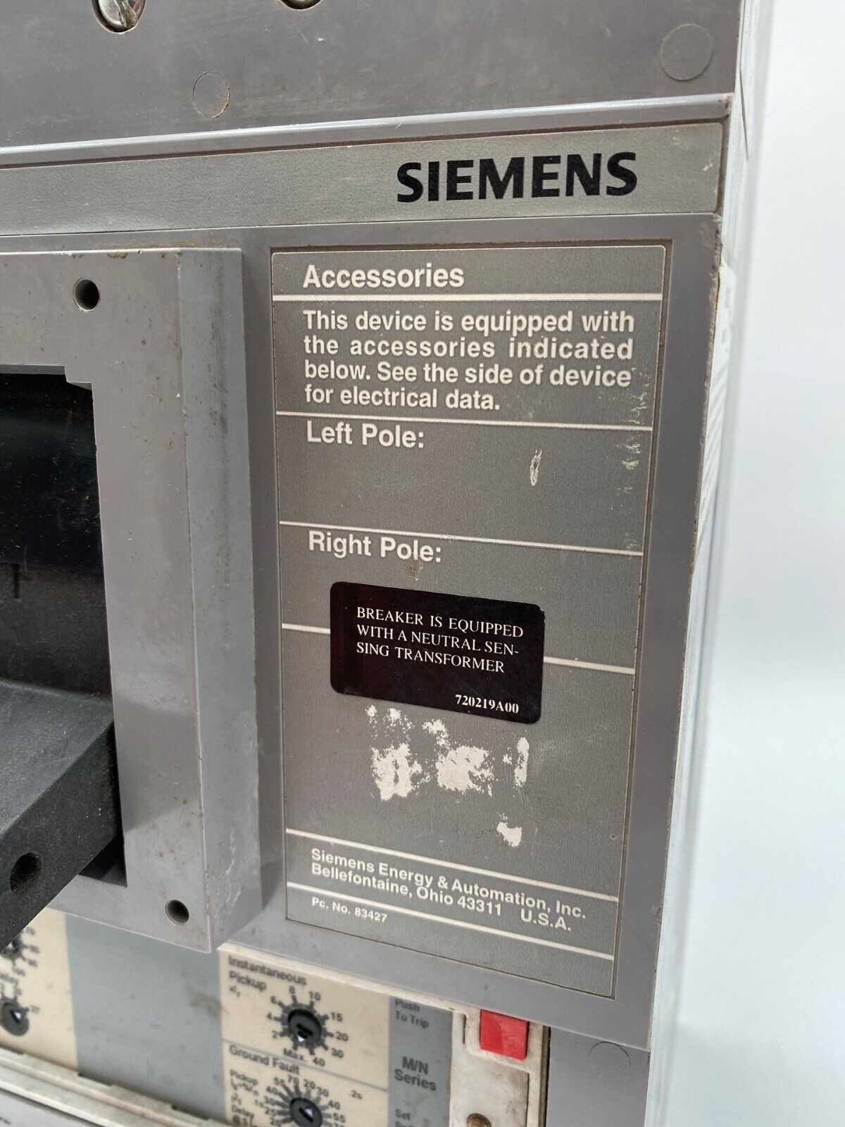 Siemens SND69120AGH Used