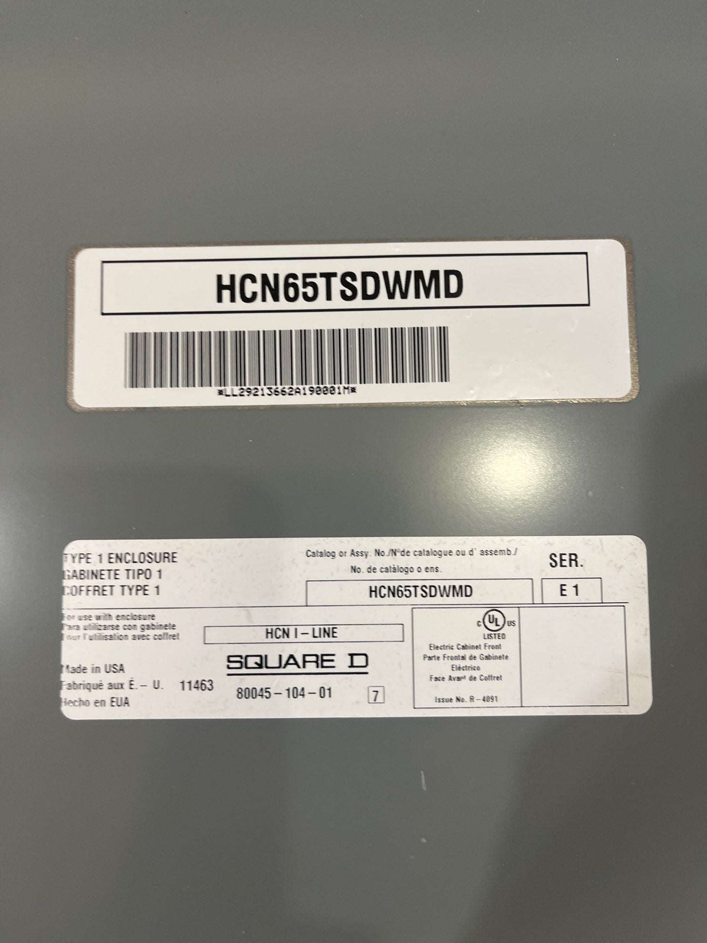 Square D HCN I-Line Panelboard 400A 480Y/277V 3PH Panel LAP36400MT MCB Used