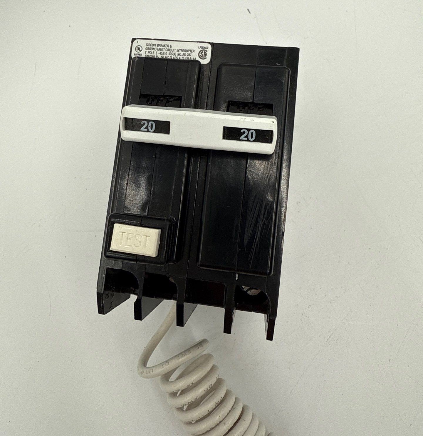 Eaton QBGFT2020 Circuit Breaker 20A 2P 120/240V Ground Fault GFI 20 Amp 2 Pole New