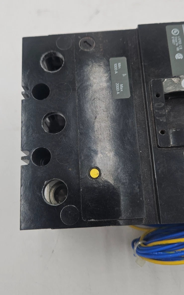 Square D KAL262001212 Circuit Breaker 200A 2P 600V KAL 200 Amp 2 Pole w/ AUX Used