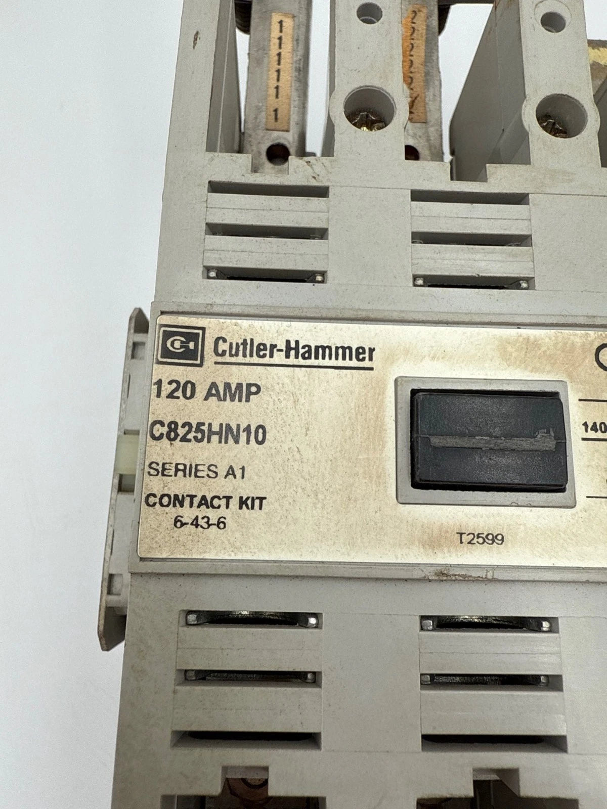 Cutler Hammer C825HN10 Contactor 140A 3P 240-600V 3PH Coil 110/120V C825HN10A Used