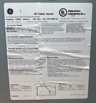 GE th4322 New