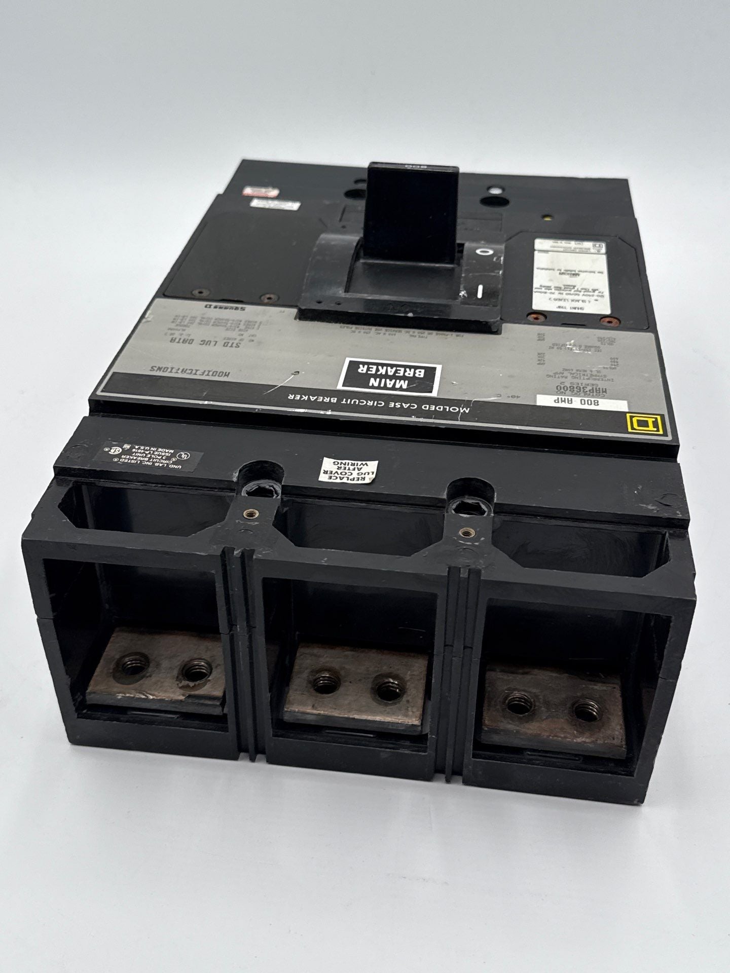 Square D MAP36800 Circuit Breaker 800A 3P 600V Shunt Trip MAP 800 Amp 3 Pole Used