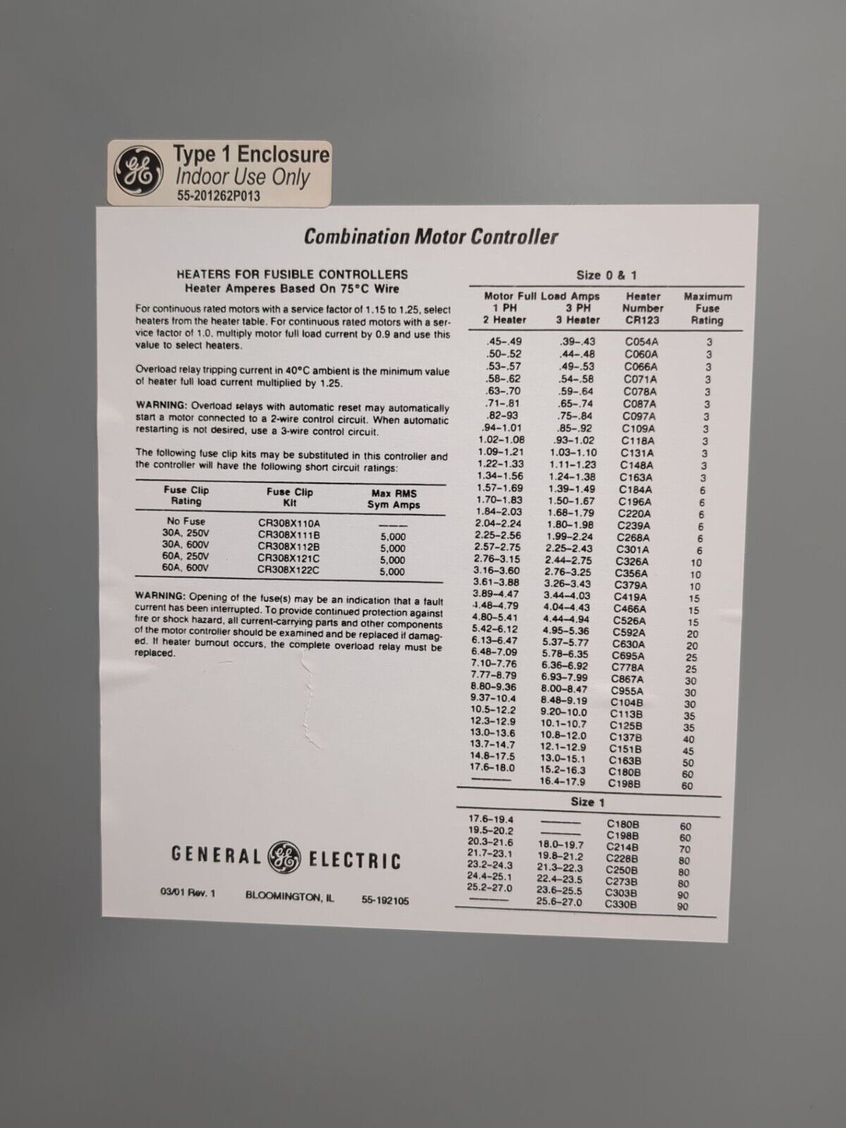 GE CR311S1041DAATLJ New