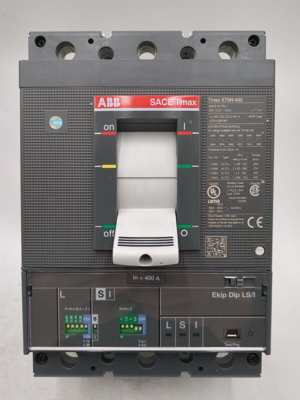 ABB XT5N 400 New