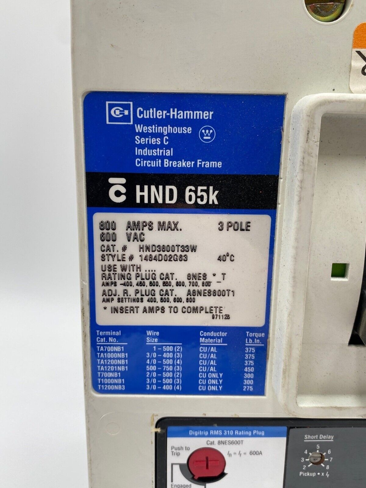 Eaton HND3800T33W Used