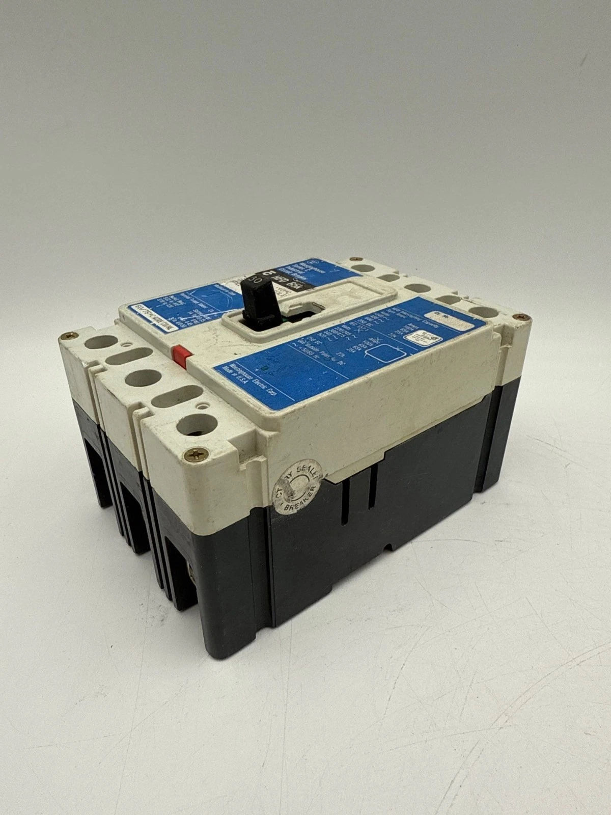 Westinghouse HFD3030L Circuit Breaker 30A 3P 600V 3PH HFD Bolt On 30 Amp 3 Pole Used