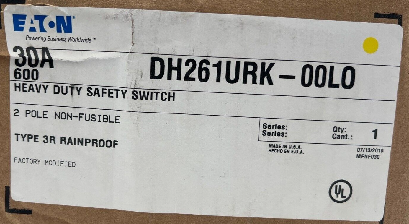 Eaton DH261URK New