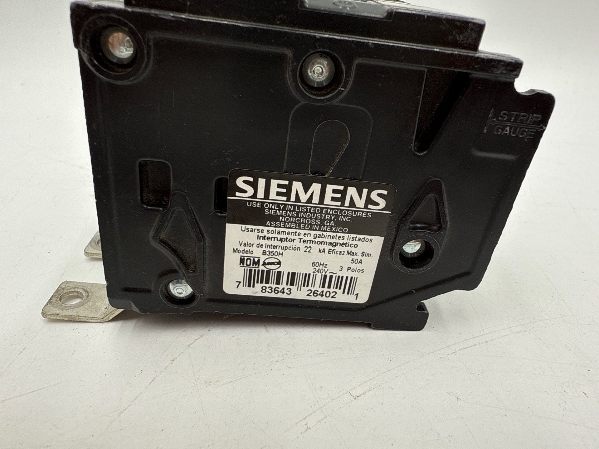 Siemens B350H Bolt On Circuit Breaker 50A 3P 240V BLH 50 Amp 3 Pole 22kA Used