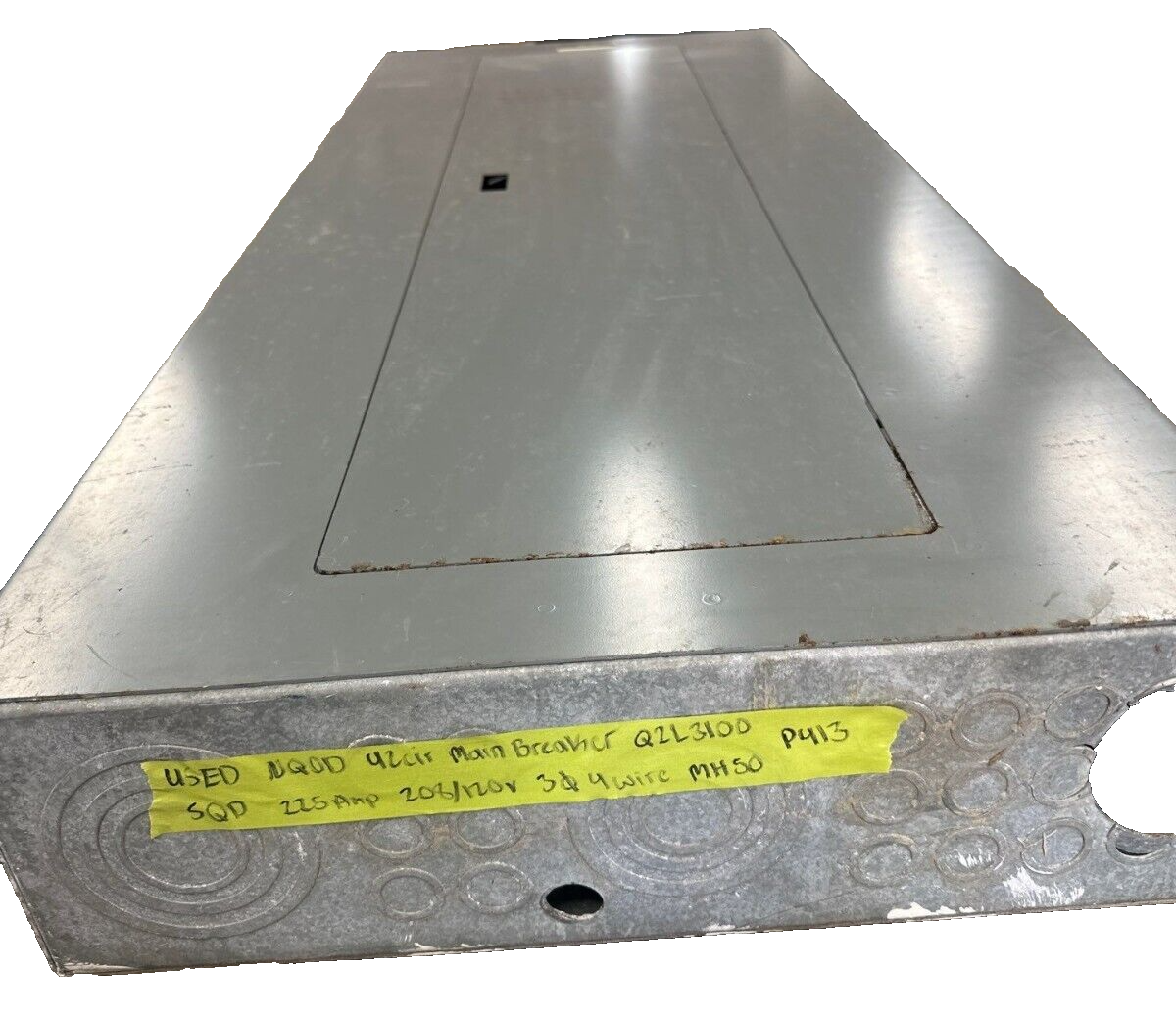 Square D NQOD442M225 Panelboard 225A 208Y/120V 3PH 4W MCB Main Q2L3100 NQOD P413 Used