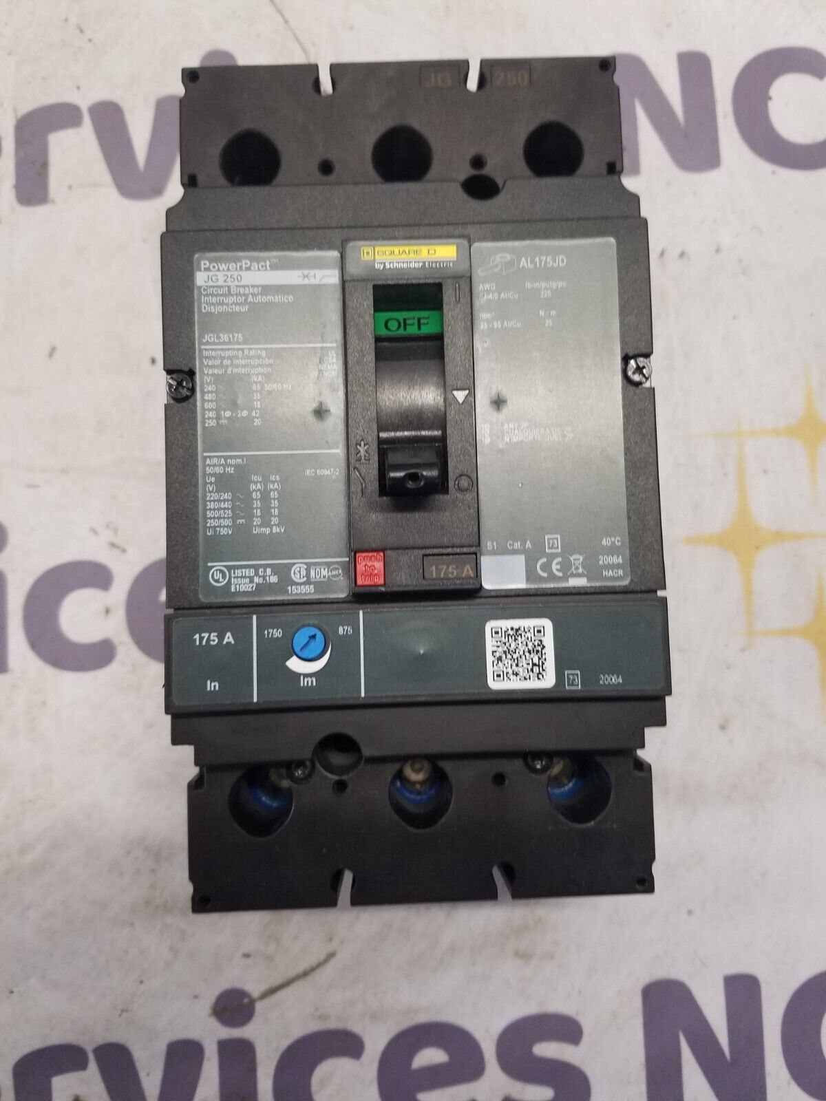 Square D JGL36175 Used