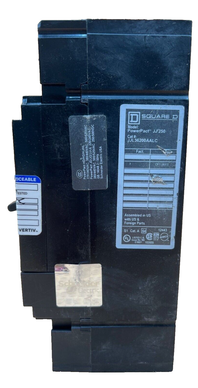 Square D JJL36200AALC Used