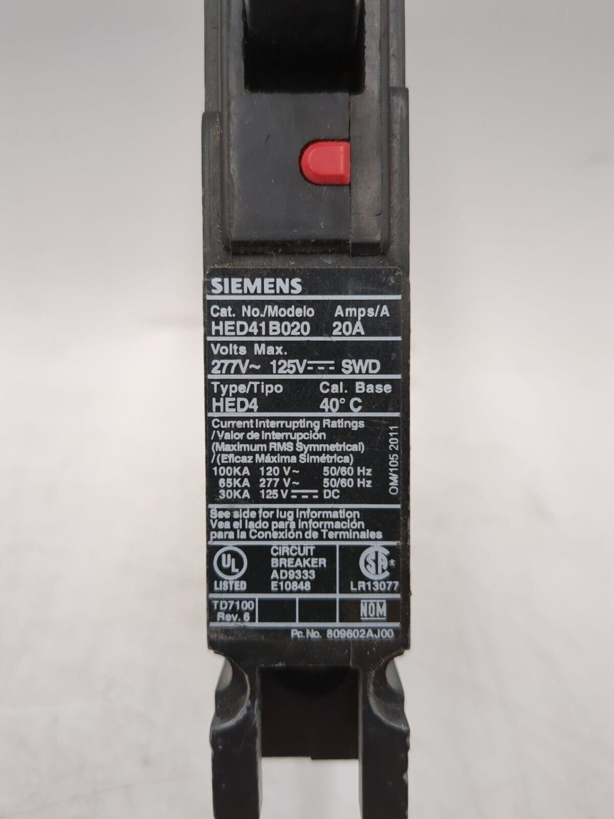 Siemens HED41B020 Used