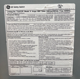 GE TG4322R Used