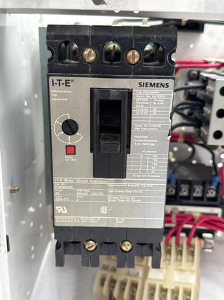 Siemens Model 95 12" 25A Combo MCC Bucket Size 1 3TF44 Starter ED63A025 Used