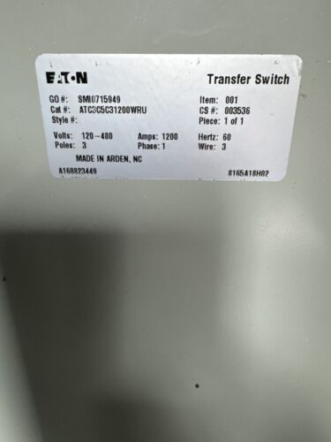 Eaton ATS1200N3R Used
