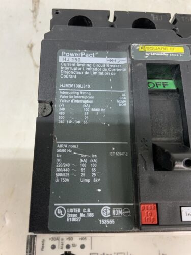 Square D HJM36100U31X Used