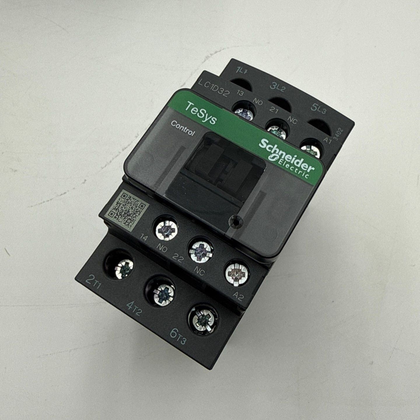 Schneider LC1D32G7 Starter 32A 3P 600V Coil 120V Overload LR9D32 6.4-32Amp New