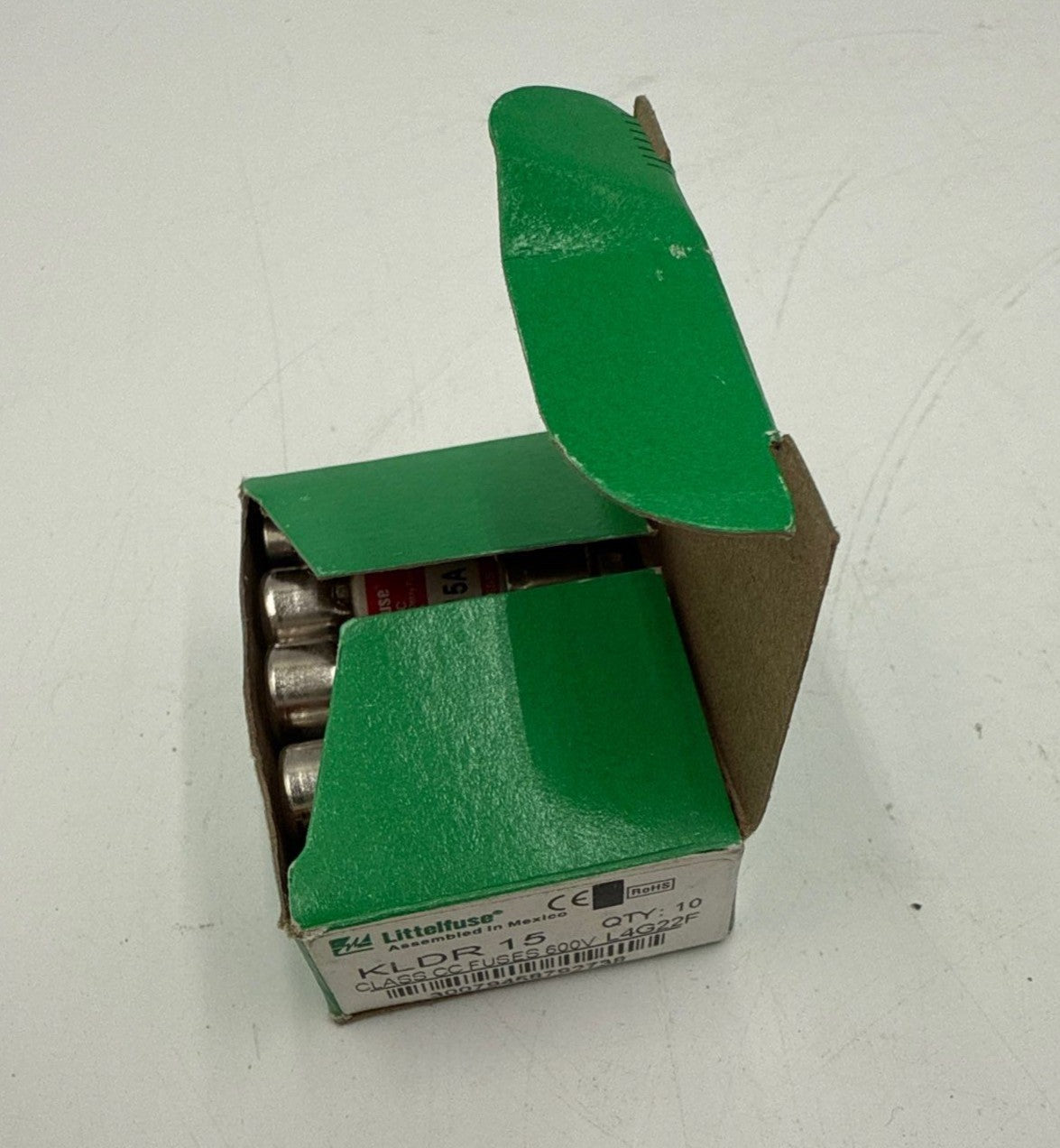 10PC Littelfuse KLDR-15 KLDR15 KLDR 15A 600Vac Time Delay Fuse Lot of 10 New