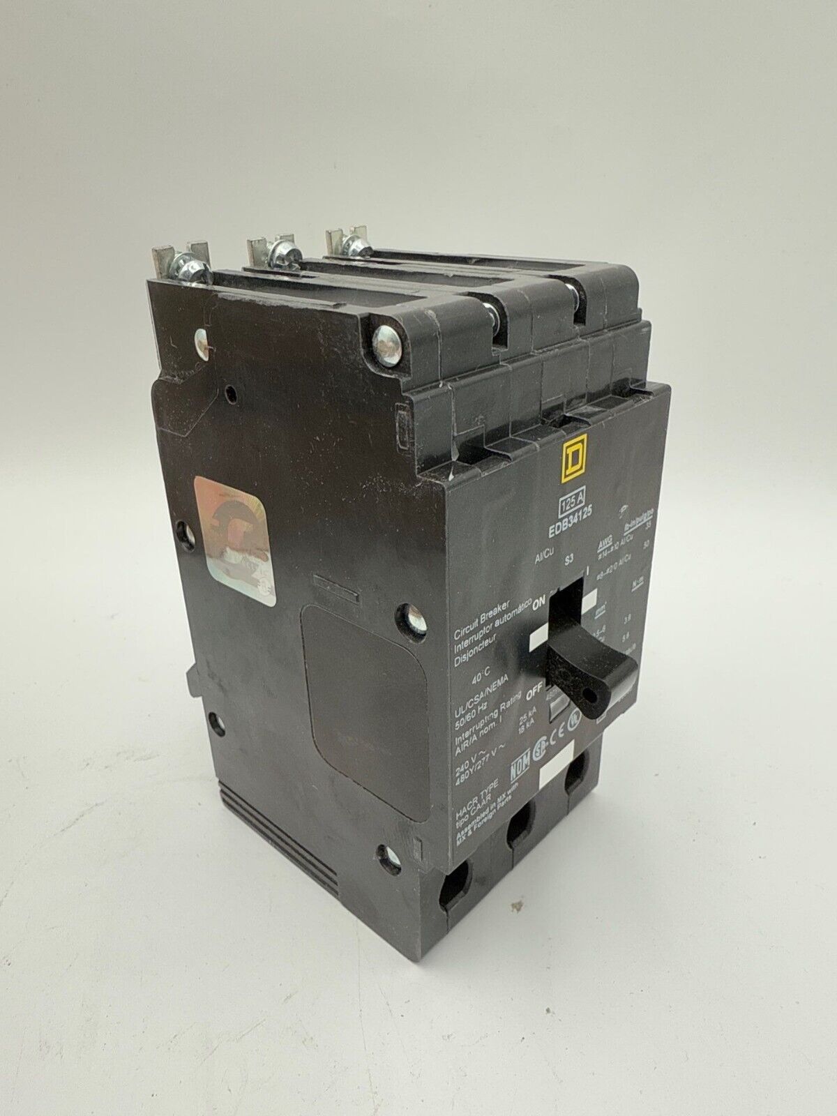 Square D EDB34125 New