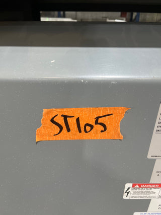 112.5kVA Square D 112T3HFISNLP Sorgel Transformer 3PH Pri 480V Sec 208/120V ST105 Used