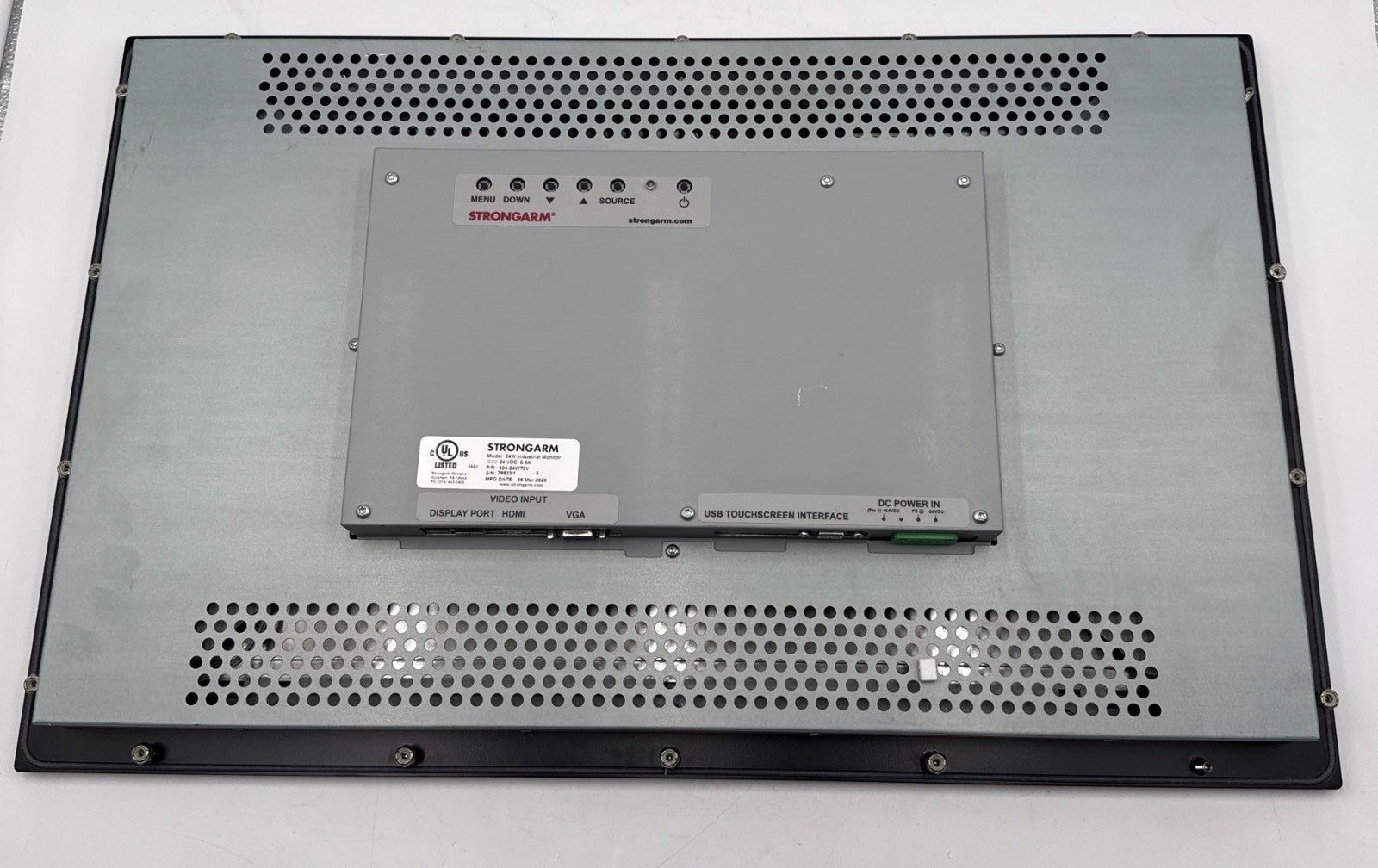 Strongarm 304-24WT0V Model 24W Industrial Monitor 24" Touchscreen Used