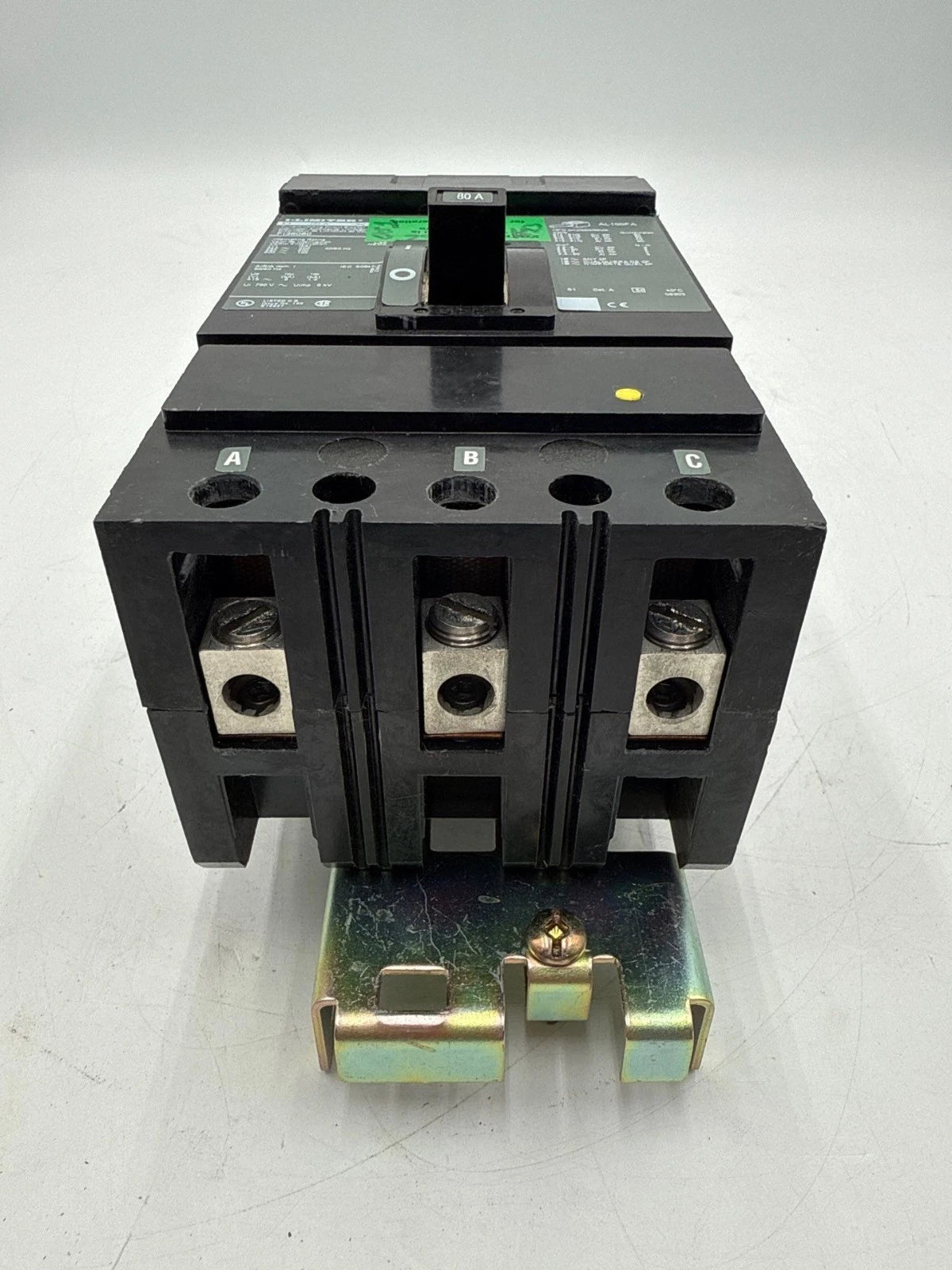 Square D FI36080 I-Line Circuit Breaker 80A 3P 600V 3PH FI 80 Amp 3 Pole Used Used