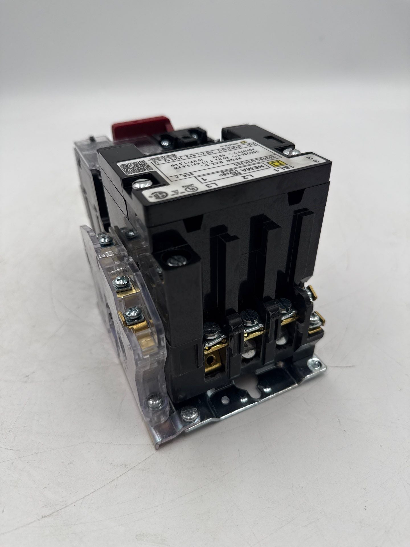 Square D 8536SCO3H30S Starter Size 1 Coil 110/120V Overload 9065SF120 9-27Amp Used