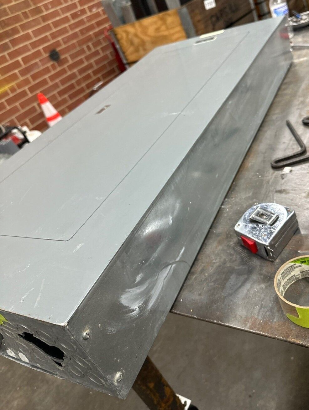 Square D NF Panelboard 250A 600V 3PH 4W MLO 42 Cir Main Lug Indoor 250Amp NEMA 1 P370 Used