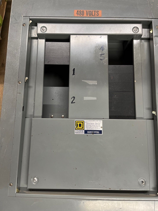 Square D HCN 225 Amp 3 Phase 4 Wire 480/600 volt I-Line MLO Panelboard P266 Used