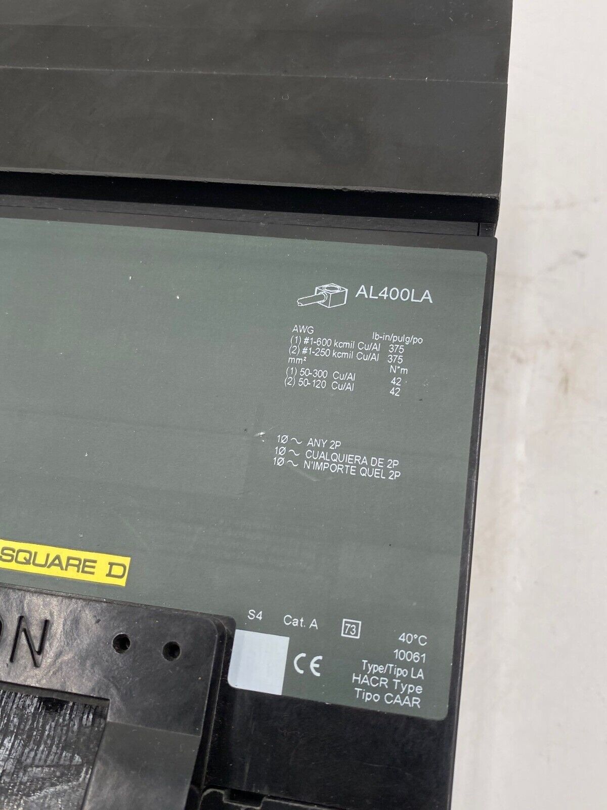 Square D LH36300 Used