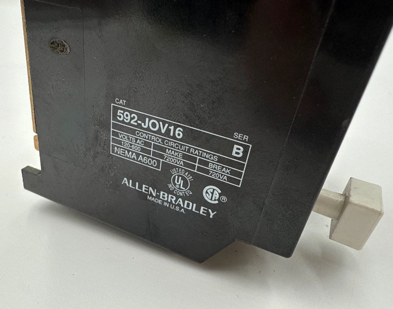 Allen Bradley 592-JOV16 Overload Relay 24A 3P 120-600V 7200VA 720VA 592J0V16 Used