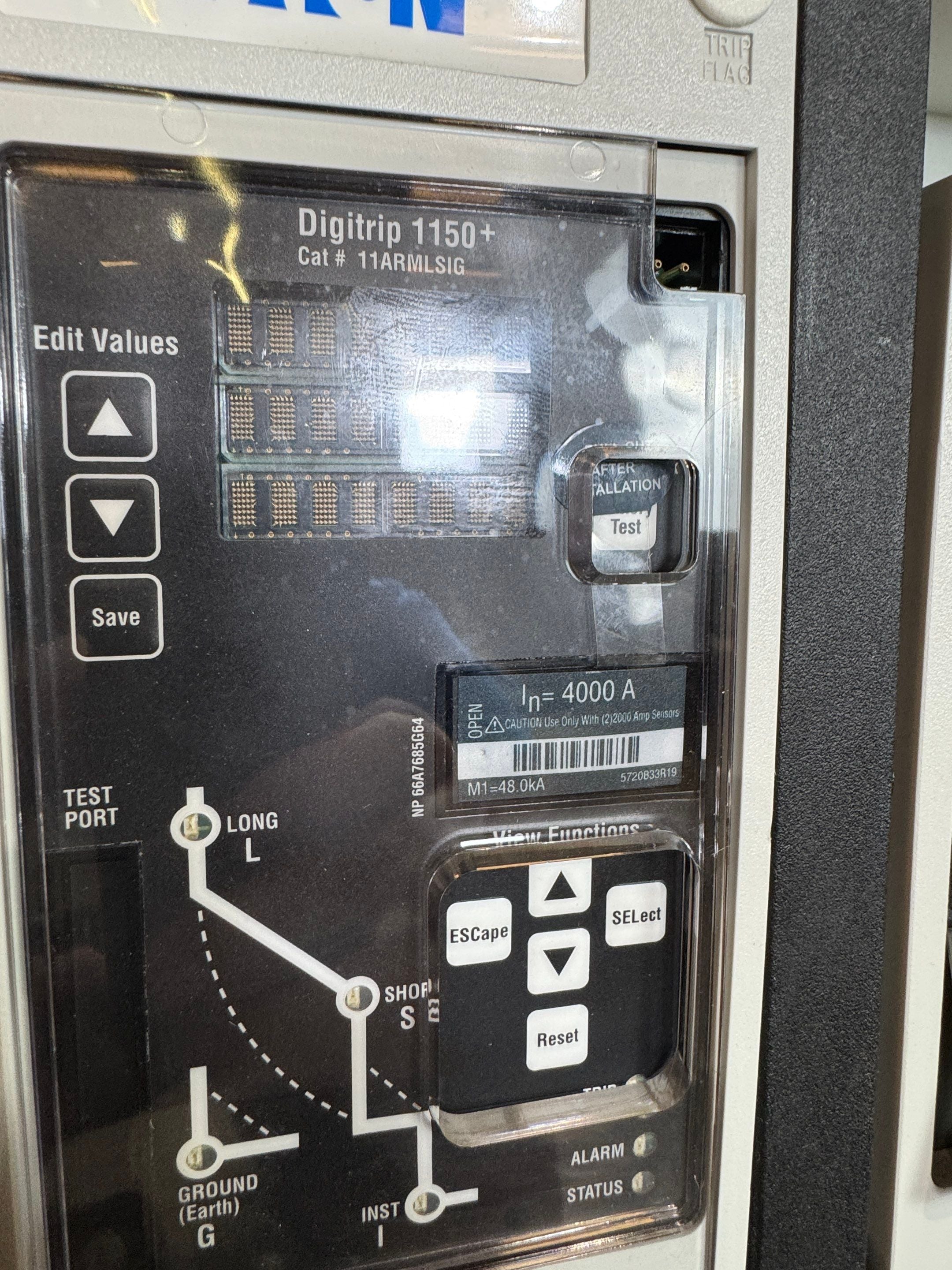 Eaton SBNC4N3LEA Circuit Breaker 4000A 3P 600V 11ARMLSIG DigiTrip 1150+ SBNC4N New