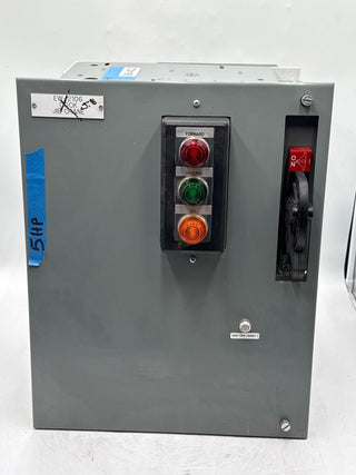 Allen Bradley 2100 20" 20A MCC Combo Bucket Reversing Size 1 Starter 505-BOD23 Used