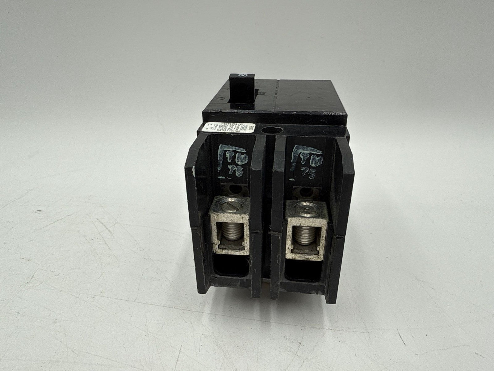 Eaton GHB2060 Bolt On Circuit Breaker 60A 277/480V 2P GHB 60 Amp 2 Pole Cutler Used