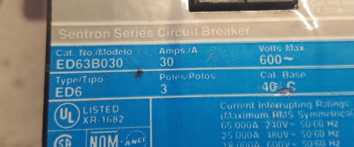 Siemens ED63B030 Used