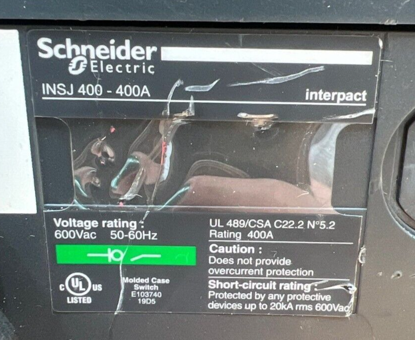 Square D INSJ400 Used