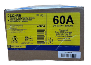 Square D D222NRB New