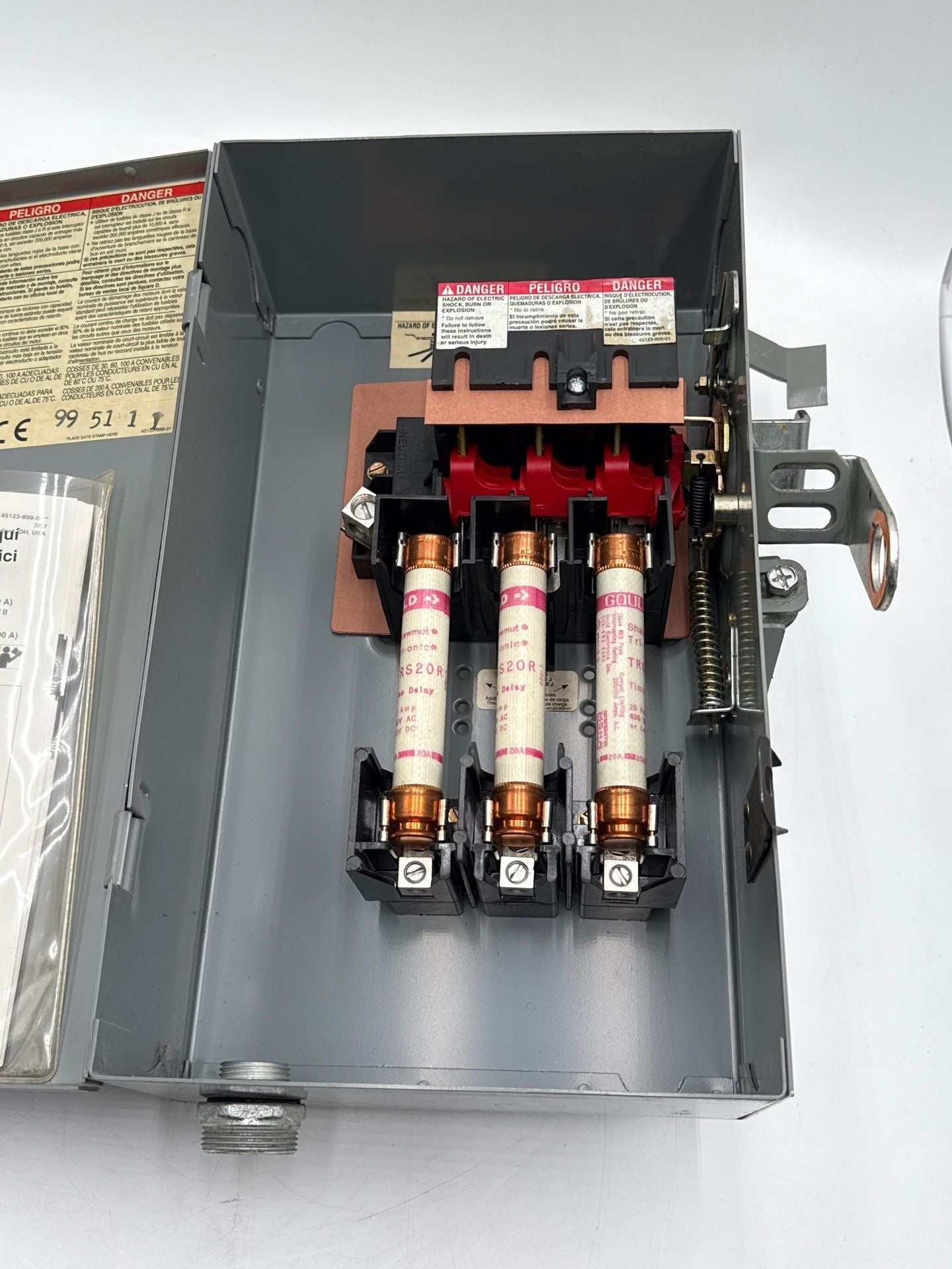 Square D PQ4603G Bus Plug 30A 3PH 4W 600V I-Line Busway Unit Switch 30 Amp Used