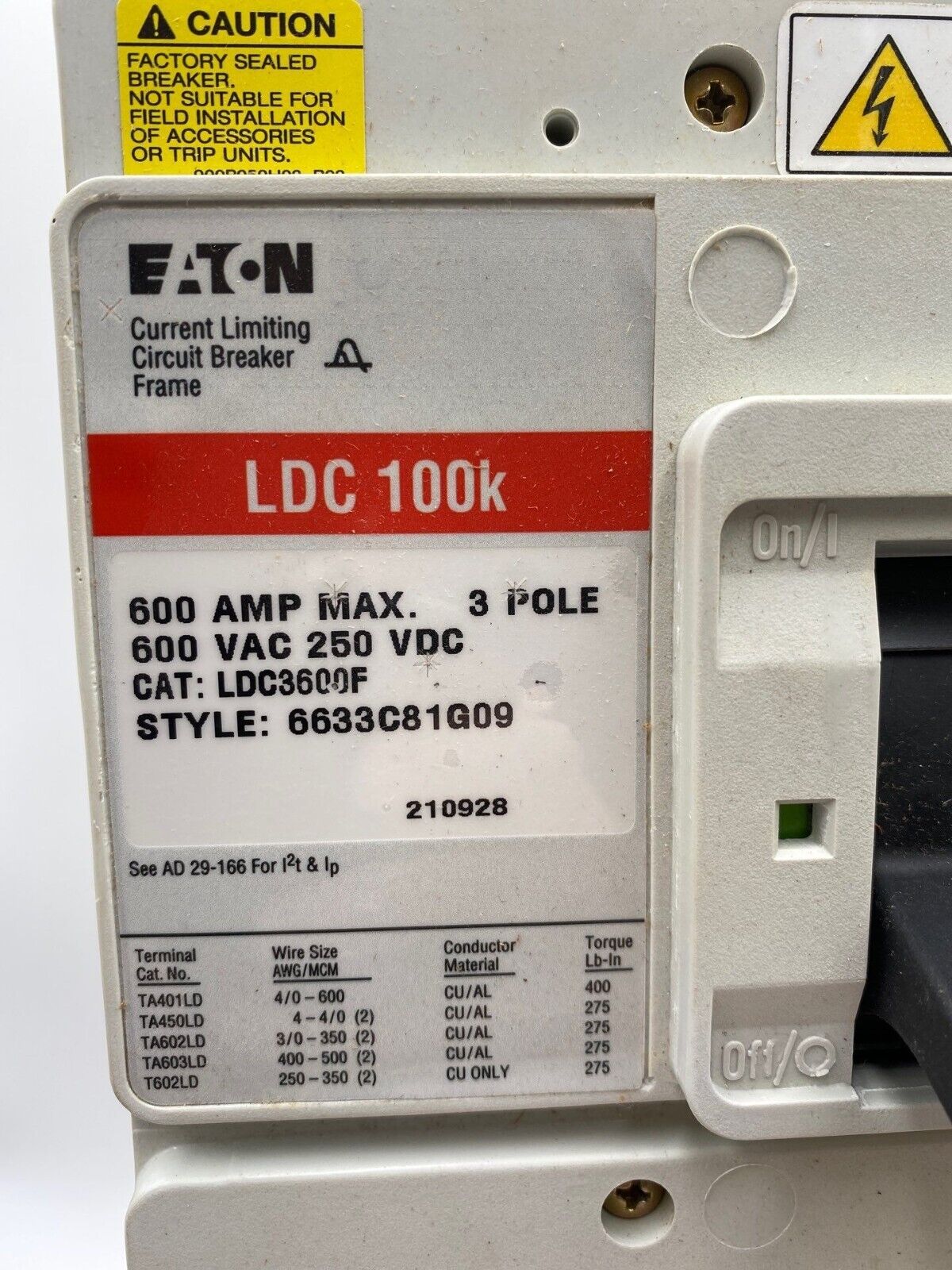 Eaton LDC3600F New