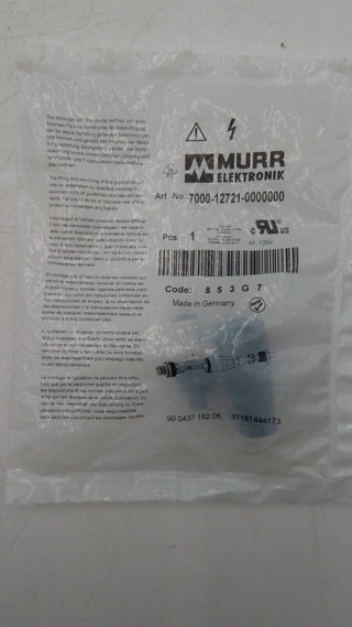 MURR ELEKTRONIK 7000-12721-0000000 New