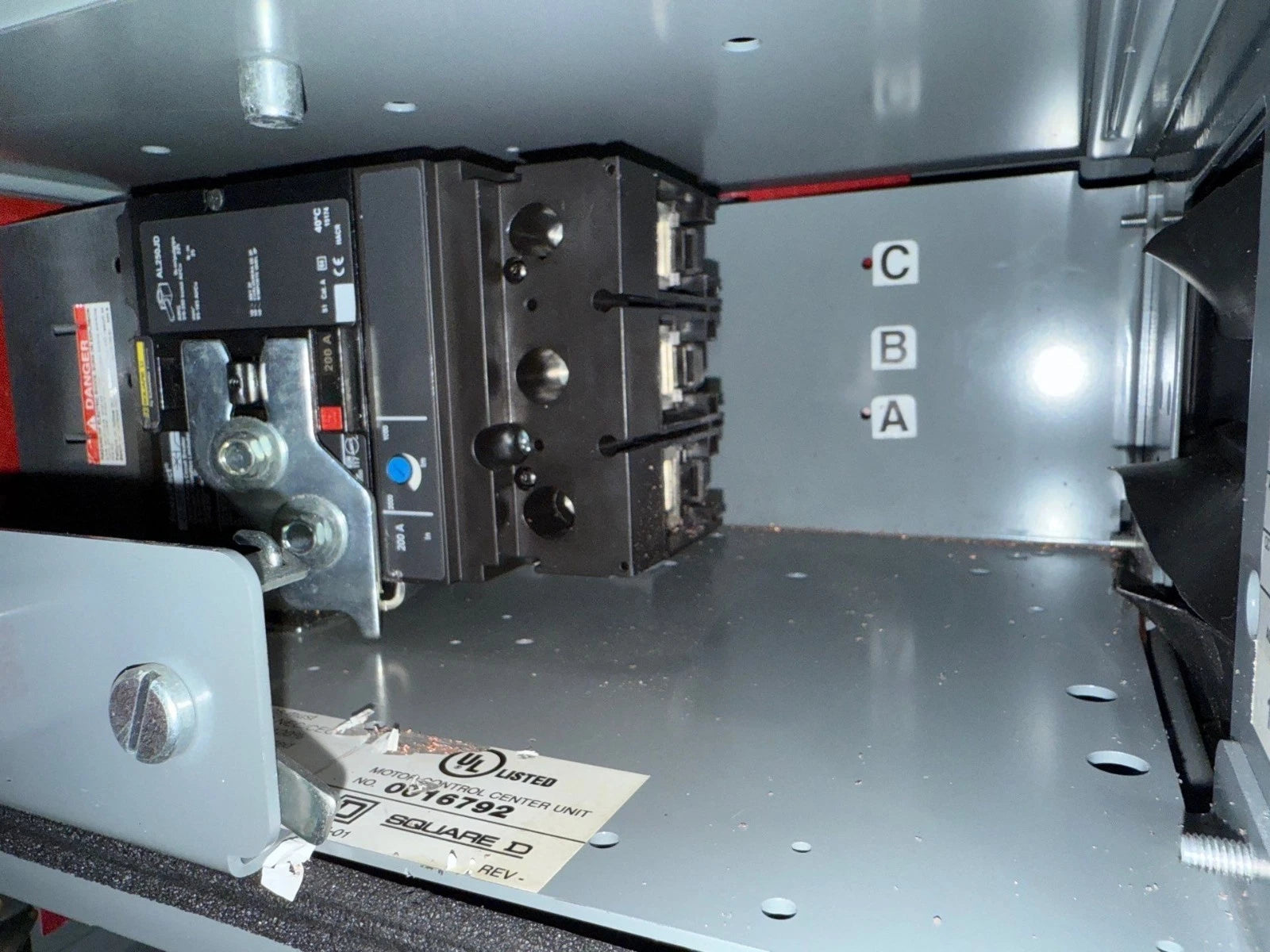 6" Square D Model 6 200A Feeder MCC Bucket JJP36200 Breaker 200 Amp JJP New